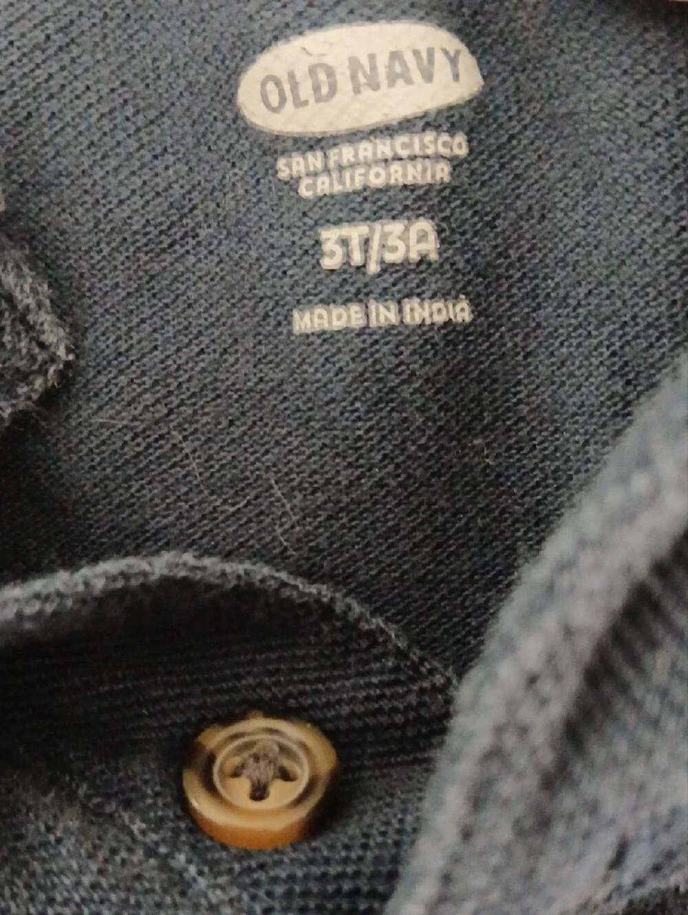 Old Navy Dark Blue Polo Shirt - Short Sleeve